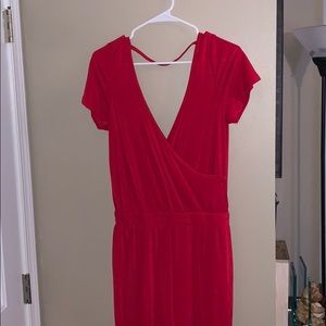 Red jumpsuit